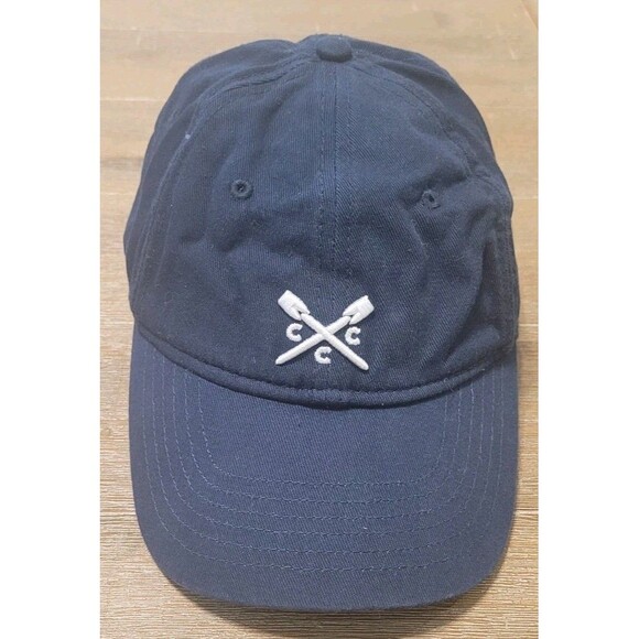 Crew Clothing Company Hat Cap Strap Back Blue Casual Cotton Dad Paddle CCC Logo - Picture 1 of 5